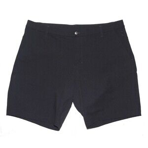 Lululemon Commission Mens Black Classic Chino LM7AA0S Golf Casual Shorts Size 38